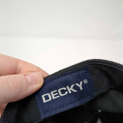 The Country Cafe Strapback Hat Black One Size Adjustable 6 Panel Decky