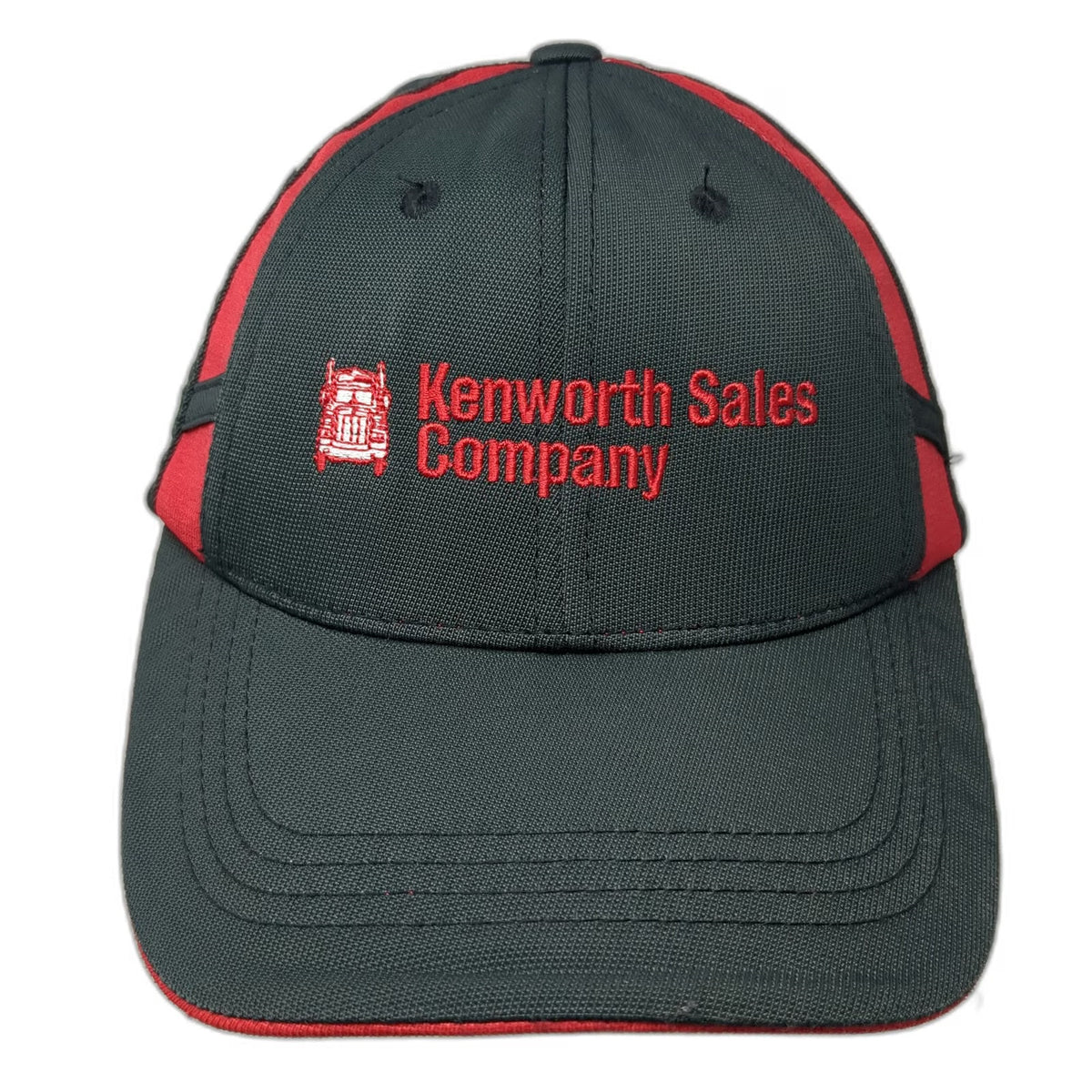 Sport-Tek Kenworth Sales Company Black Red Hat One Size Baseball Cap Strapback