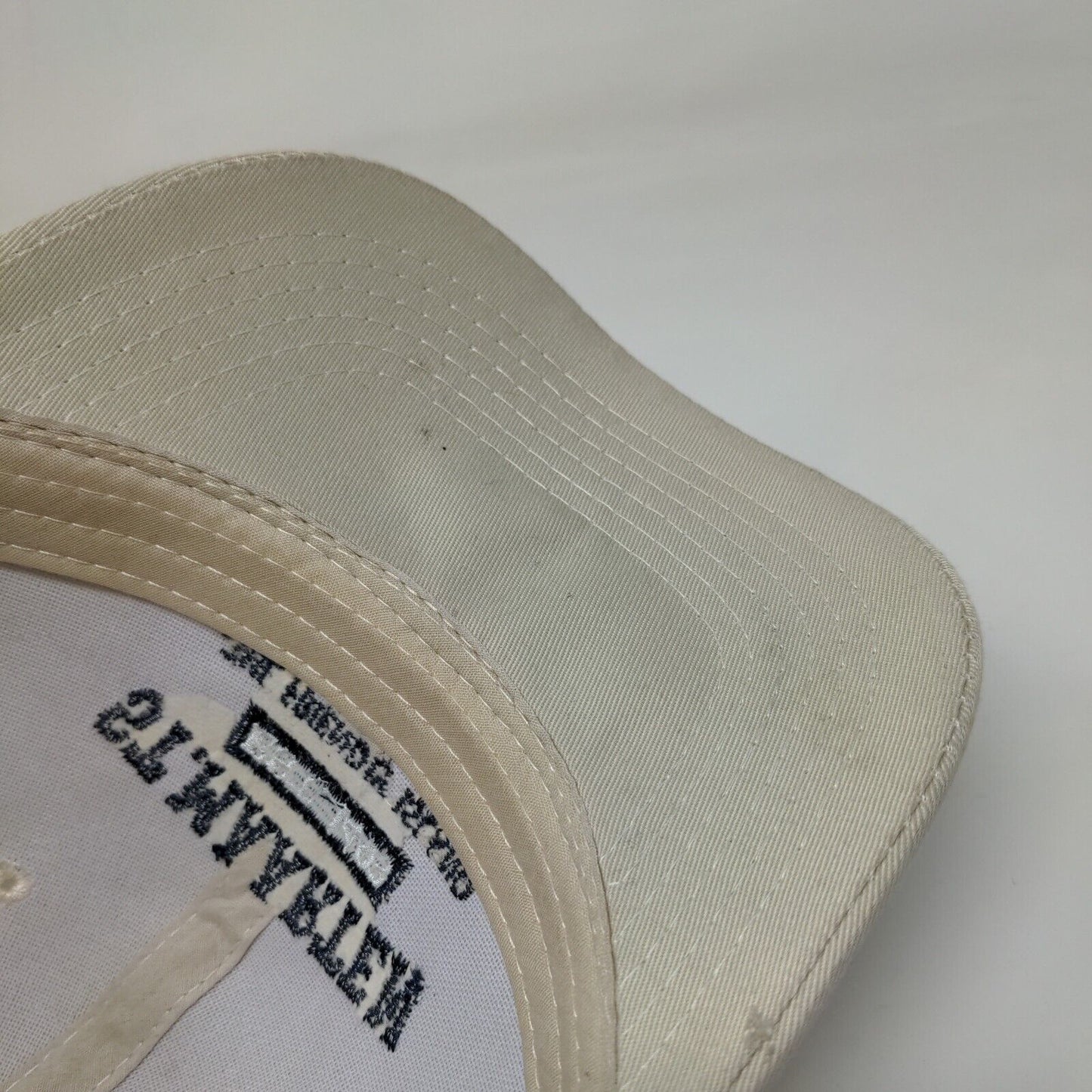 St. Maarten The Friendly Island Strapback Hat Tan OSFA Embroidered