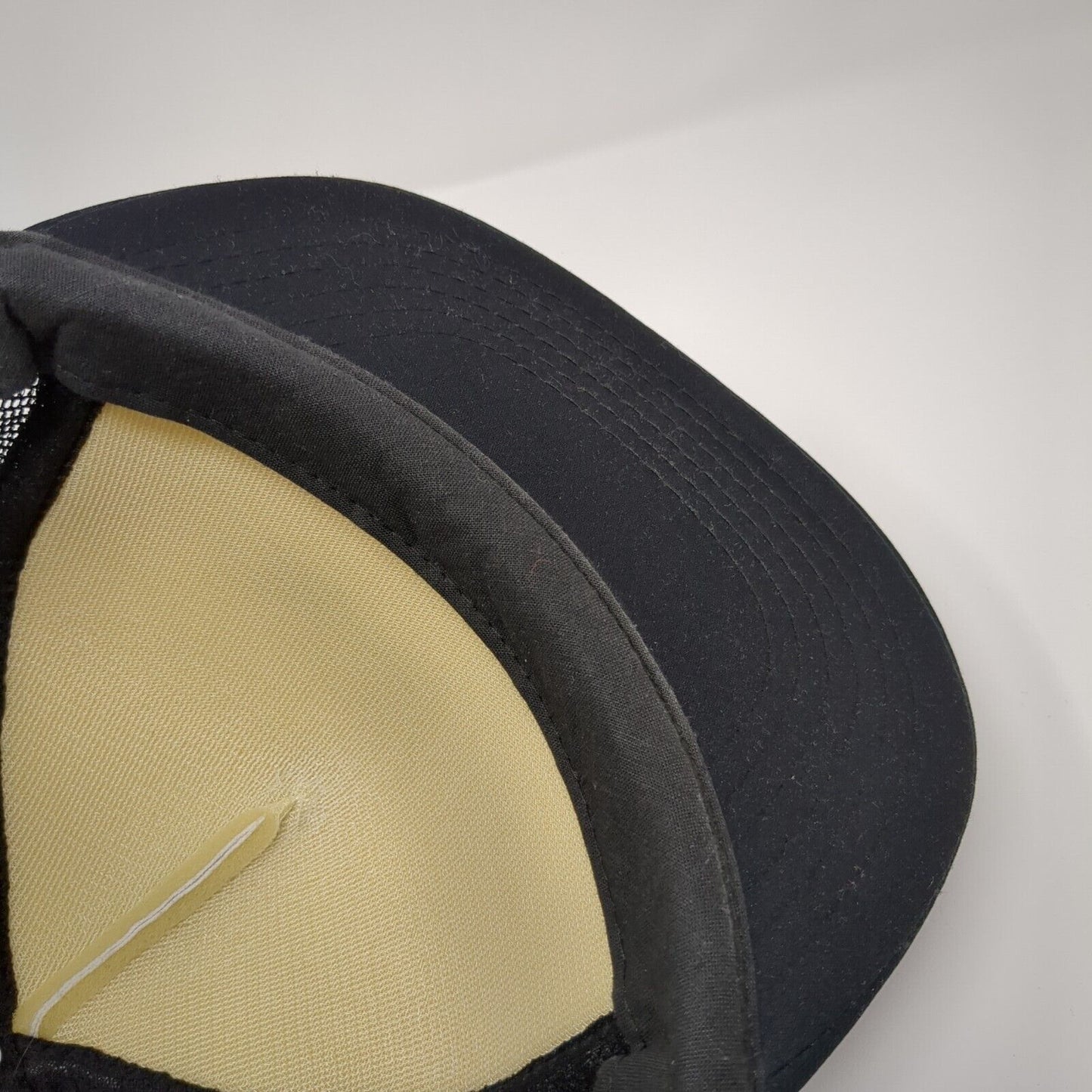 Hayden Hill Snapback Rope Trucker Hat Black One Size Mesh Back Colorblock