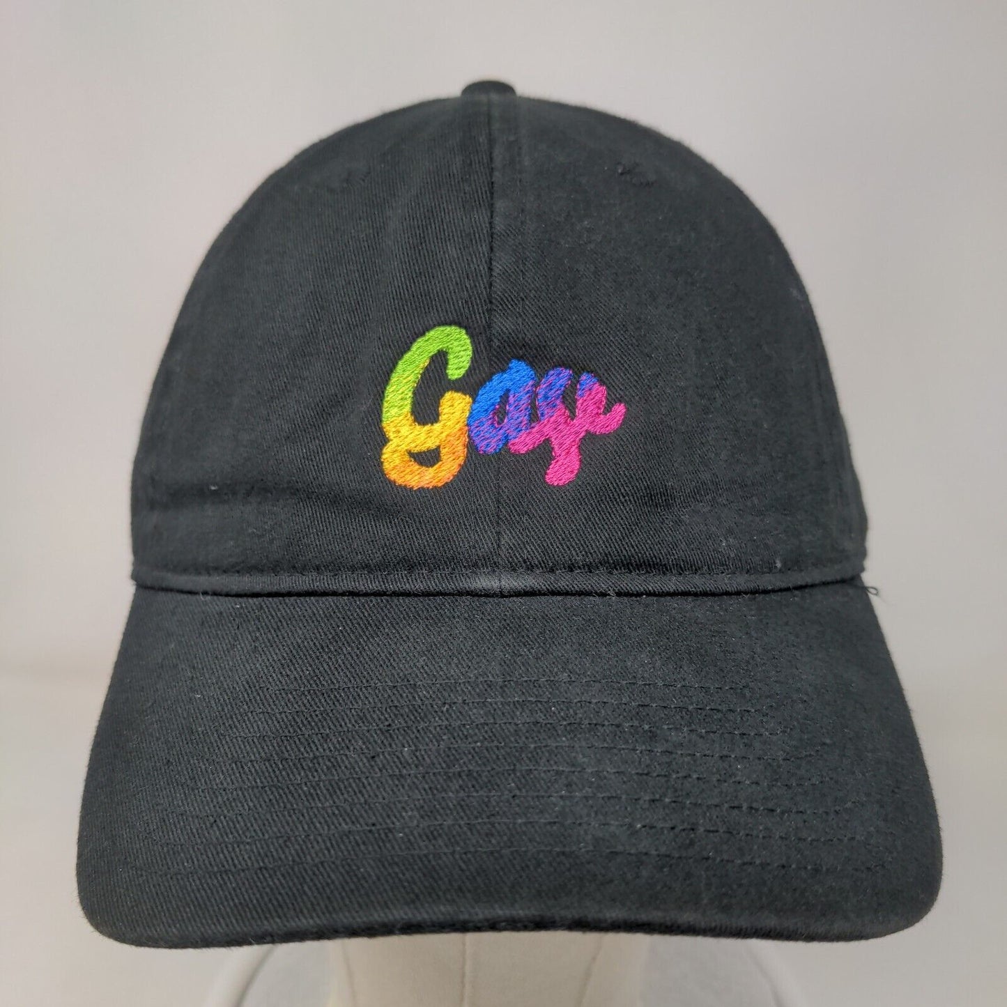 Gay Gradient Slideback Hat Black One Size Embroidered Brockhampton