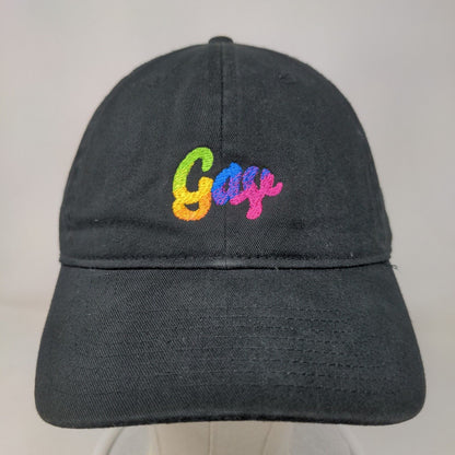 Gay Gradient Slideback Hat Black One Size Embroidered Brockhampton