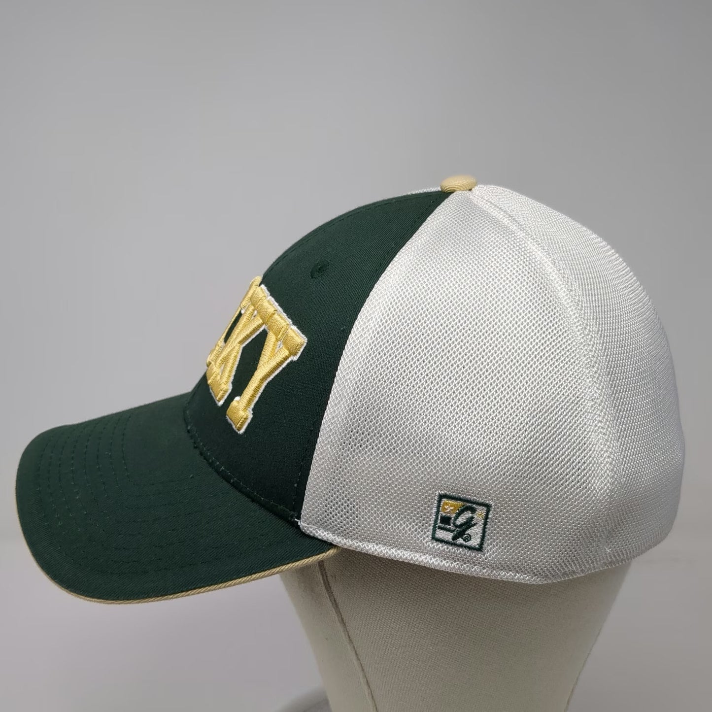 The Game Baseball Cap Green One Size Rocky Bear Mesh Hat A-Flex Mascot Curved
