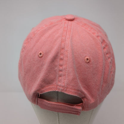 Clearwater Beach Florida Strapback Hat Pink One Size Adjustable 6 Panel