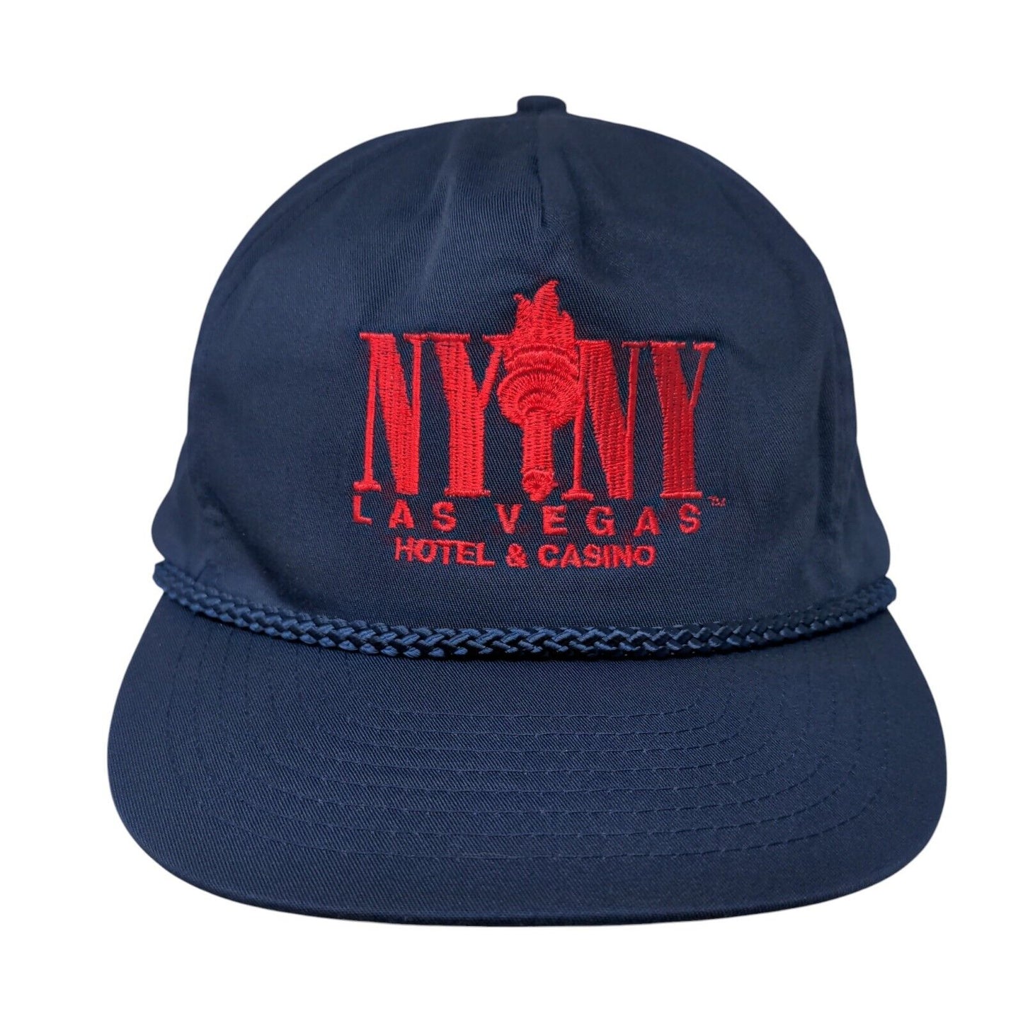 NYNY Las Vegas Hotel & Casino Snapback Hat Blue Regular Size Embroidered 6 Panel