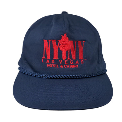 NYNY Las Vegas Hotel & Casino Snapback Hat Blue Regular Size Embroidered 6 Panel