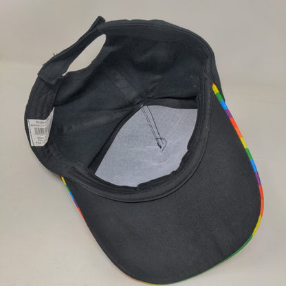 Love is Love Rainbow Strapback Hat Multicolor One Size Adjustable Colorful