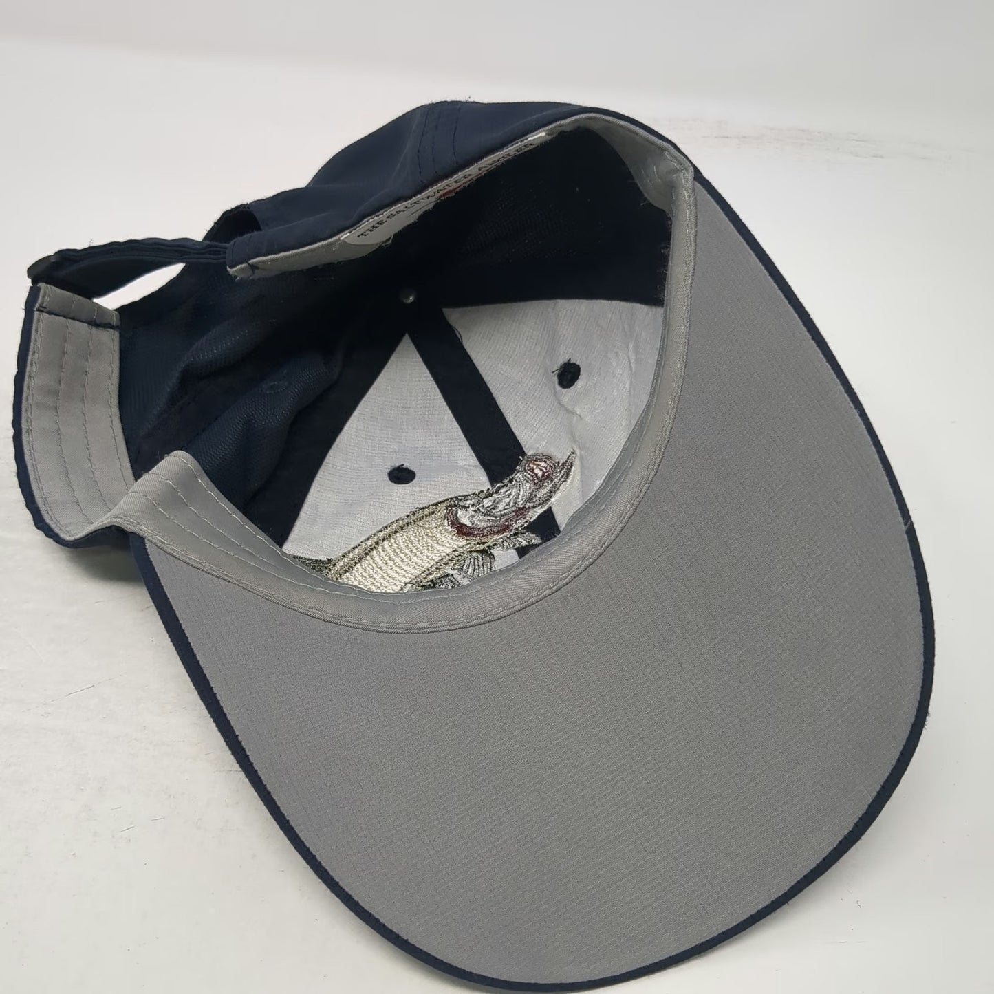 The Saltwater Angler Baseball Cap Blue One Size Embroidered Fish Key West Hat