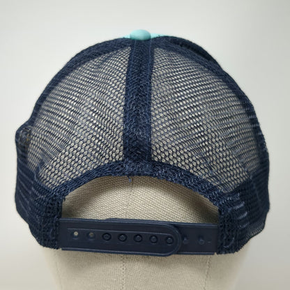 Disney Trucker Hat Blue Yellow Red One Size Stitch Catching Waves Mesh Snapback