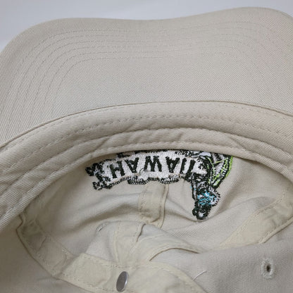 Newhattan Baseball Cap Beige One Size Hawaii Hula Girl Embroidered Strapback Hat