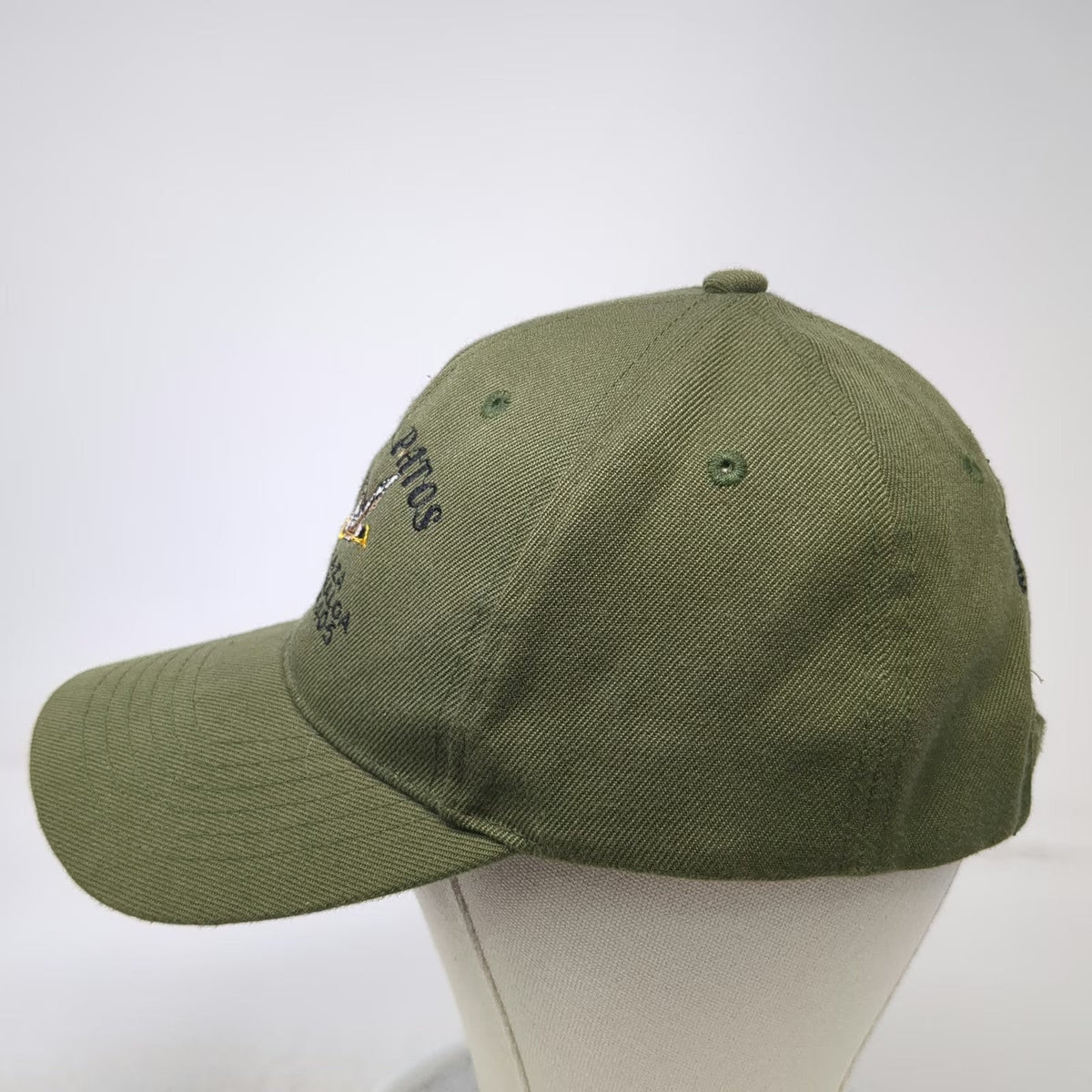 Muchos Patos Mazatlan Duck Hunting Green Baseball Cap Hat One Size Strapback