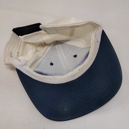 Columbia PFG Stapback Hat Blue One Size Adjustable Vented Holes 110 6 Panel
