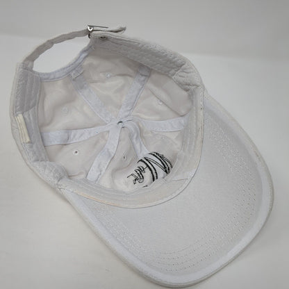 Mr. Slideback Hat White One Size Adjustable Embroidered 6 Panel Outdoor