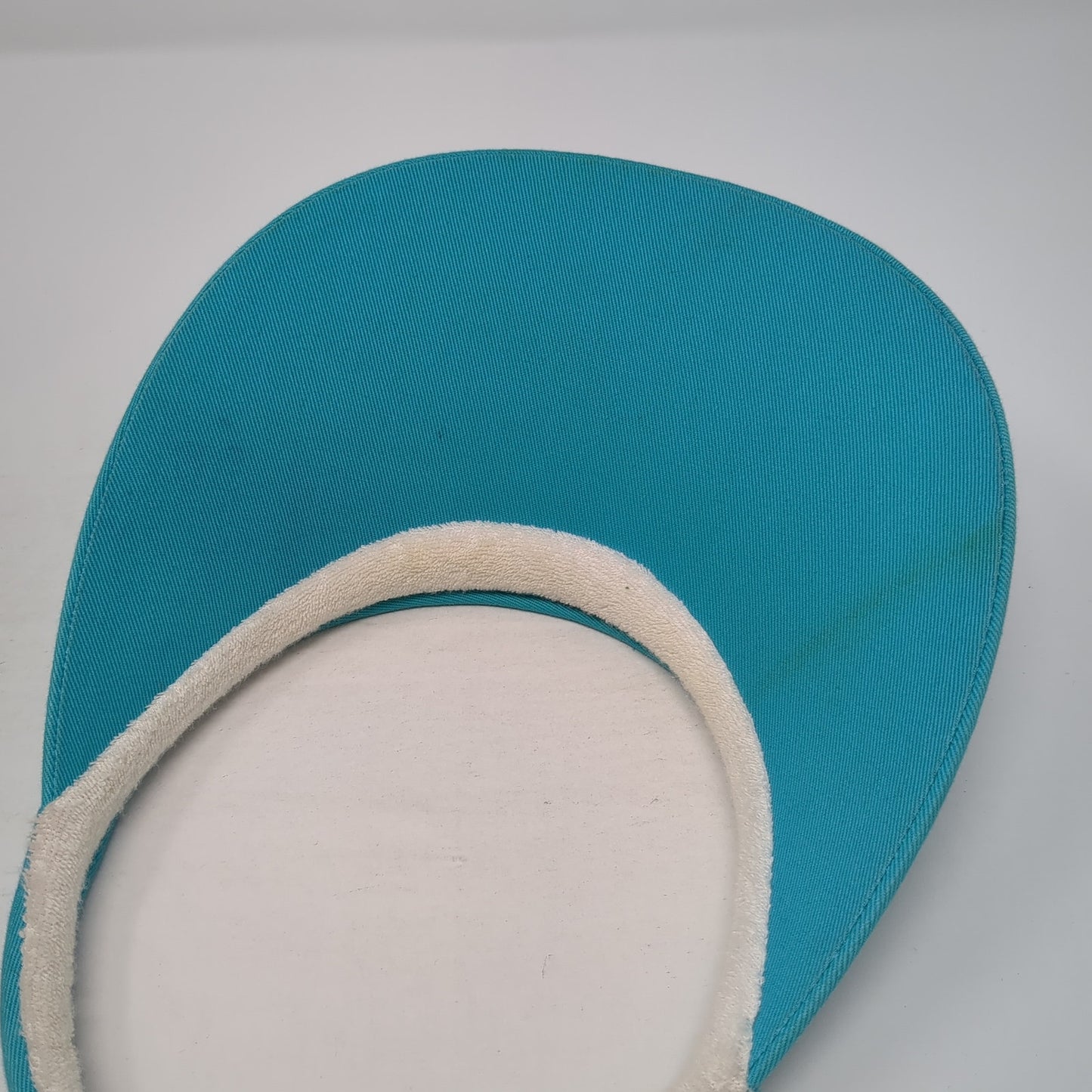 Faded Glory Clip On Visor Hat Blue One Size Solid Outdoor Cotton Blank