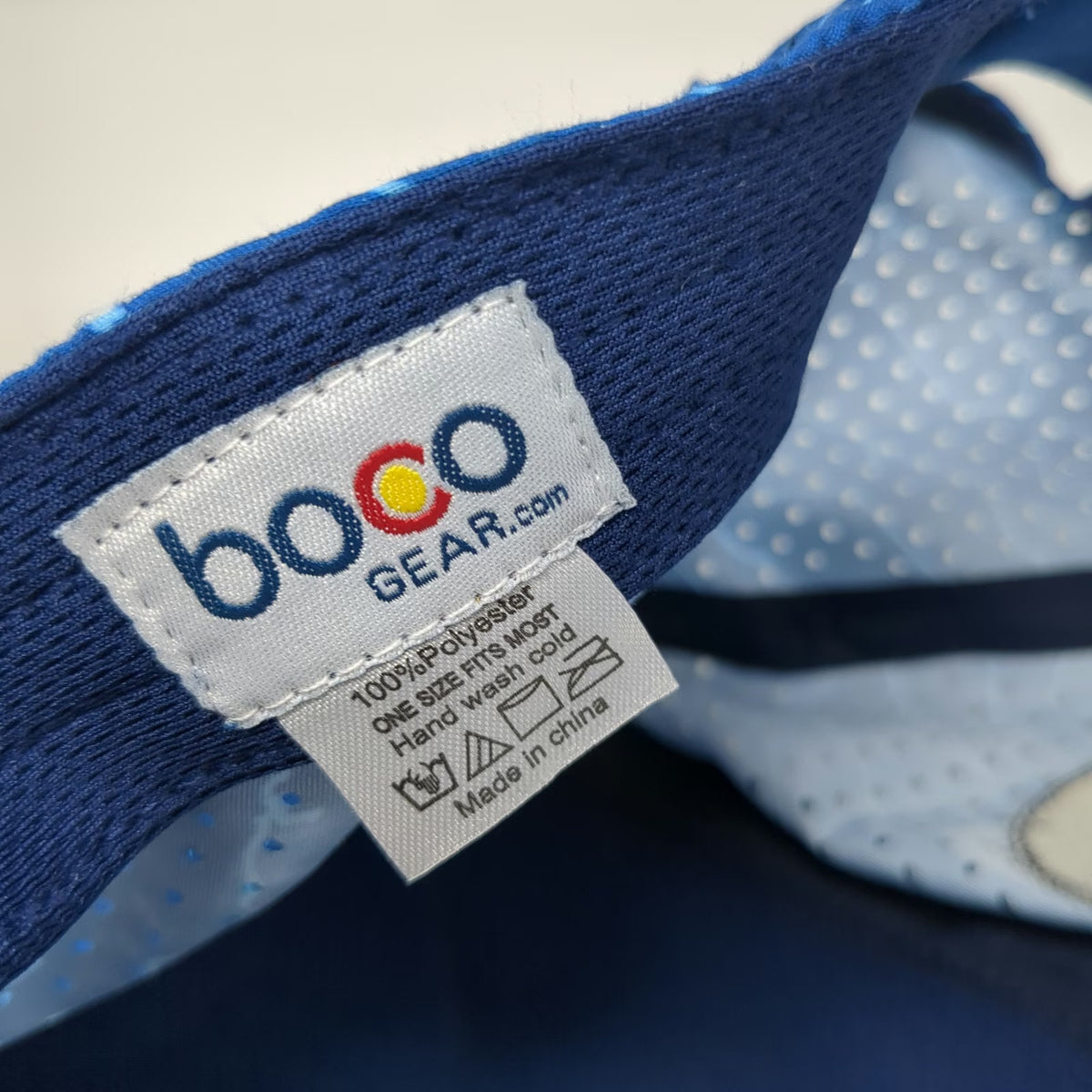 BOCO Gear 5 Panel Hat Blue One Size Strapback California Coast 500 Run Local