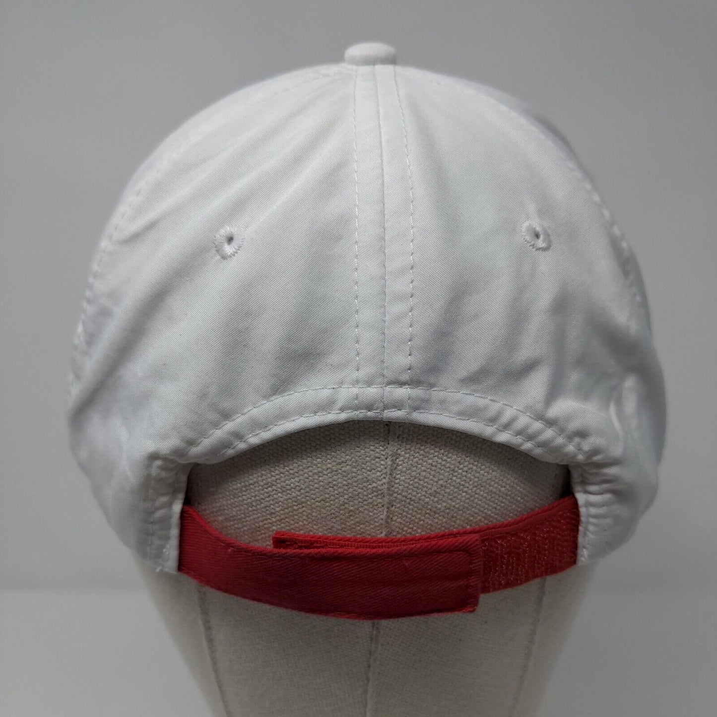 Selkirk Sport Strapback Hat White OSFA Adjustable Embroidered 6 Panel Polyester