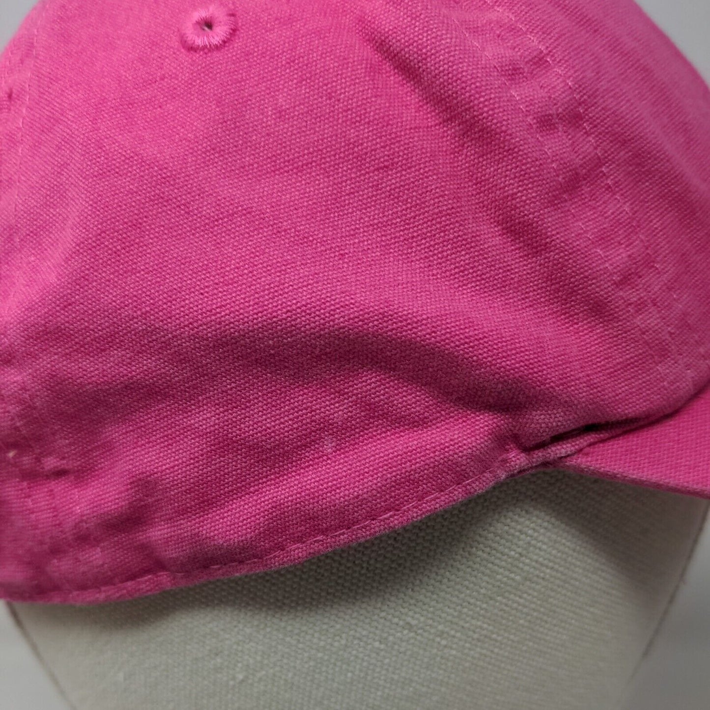 Unbranded Slideback Hat Pink One Size Adjustable Solid 6 Panel Blank