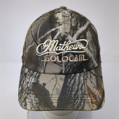 Matthews Solo Cam Strapback Hat Camouflage One Size Adjustable Embroidered