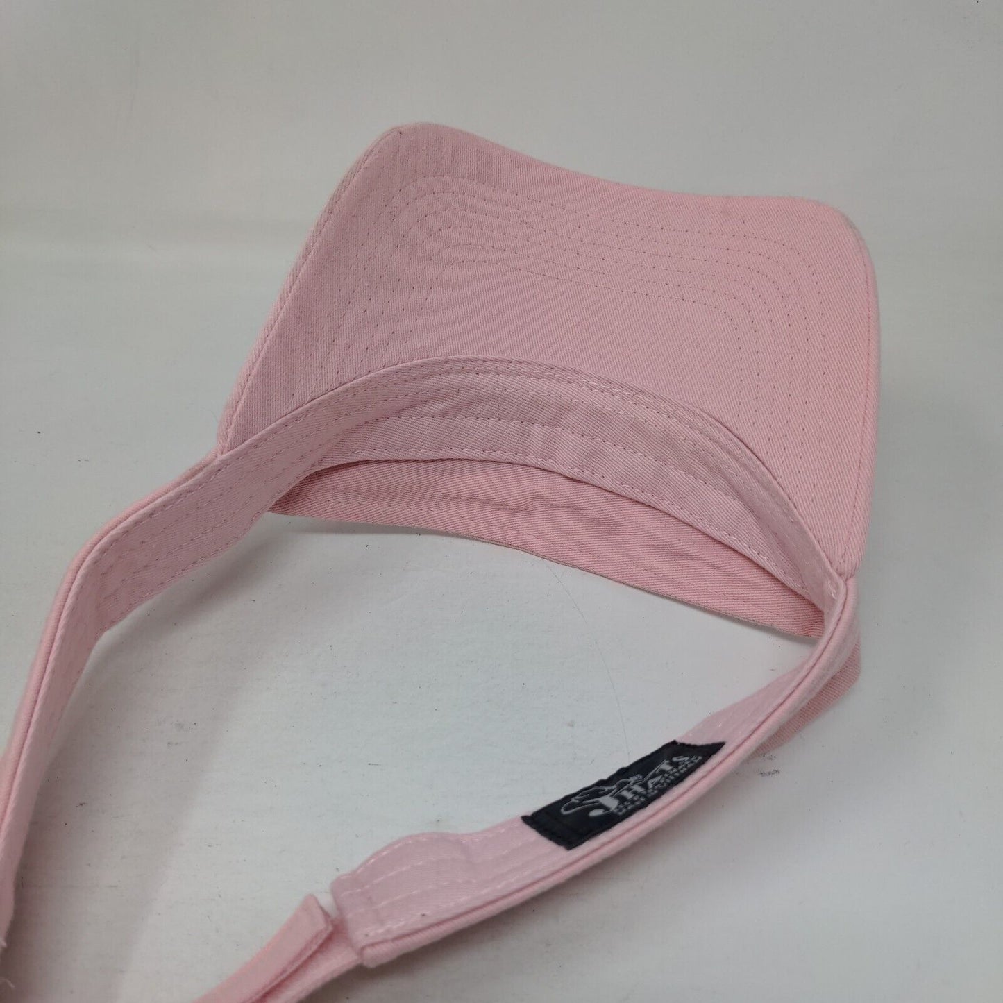 Holiday World Flip Flops Strapback Sun Visor Hat Pink One Size Embroidered