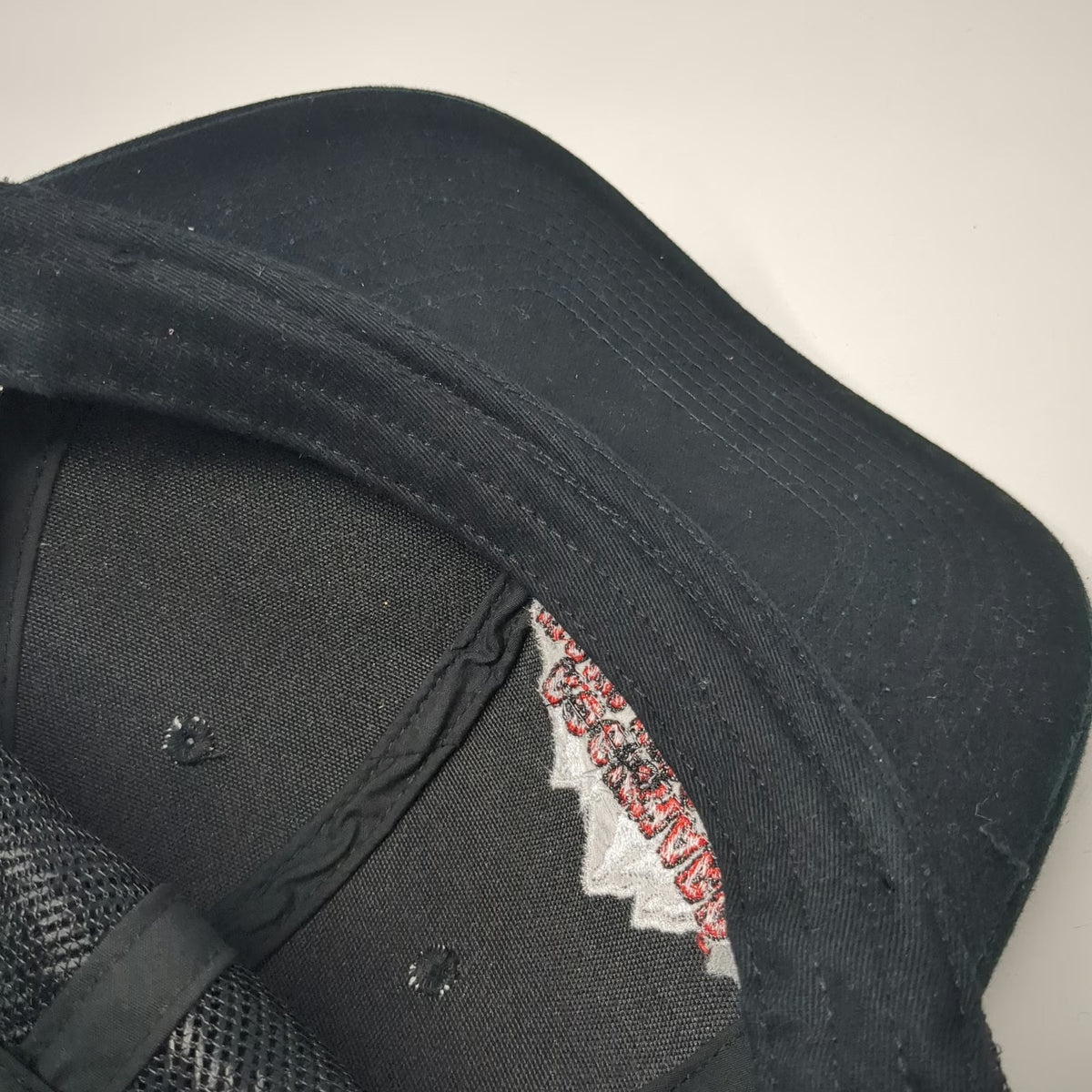 Port Authority Trucker Hat Black One Size Rockhard Hauling LLC Mountain Snapback
