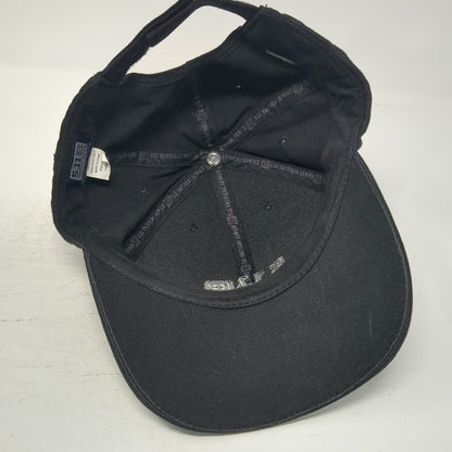 5.11 Tactical Baseball Cap Black One Size Strapback Gray Bill Accent Logo Hat