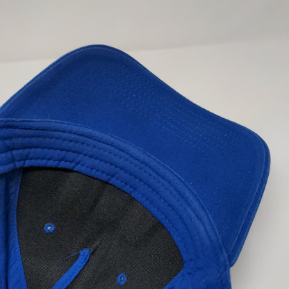 USA Snapback Hat Blue OSFM Adjustable Embroidered Patriotic Free Authority