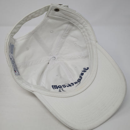 JustBats.com Slideback Baseball Cap White OS Adjustable Embroidered Champion