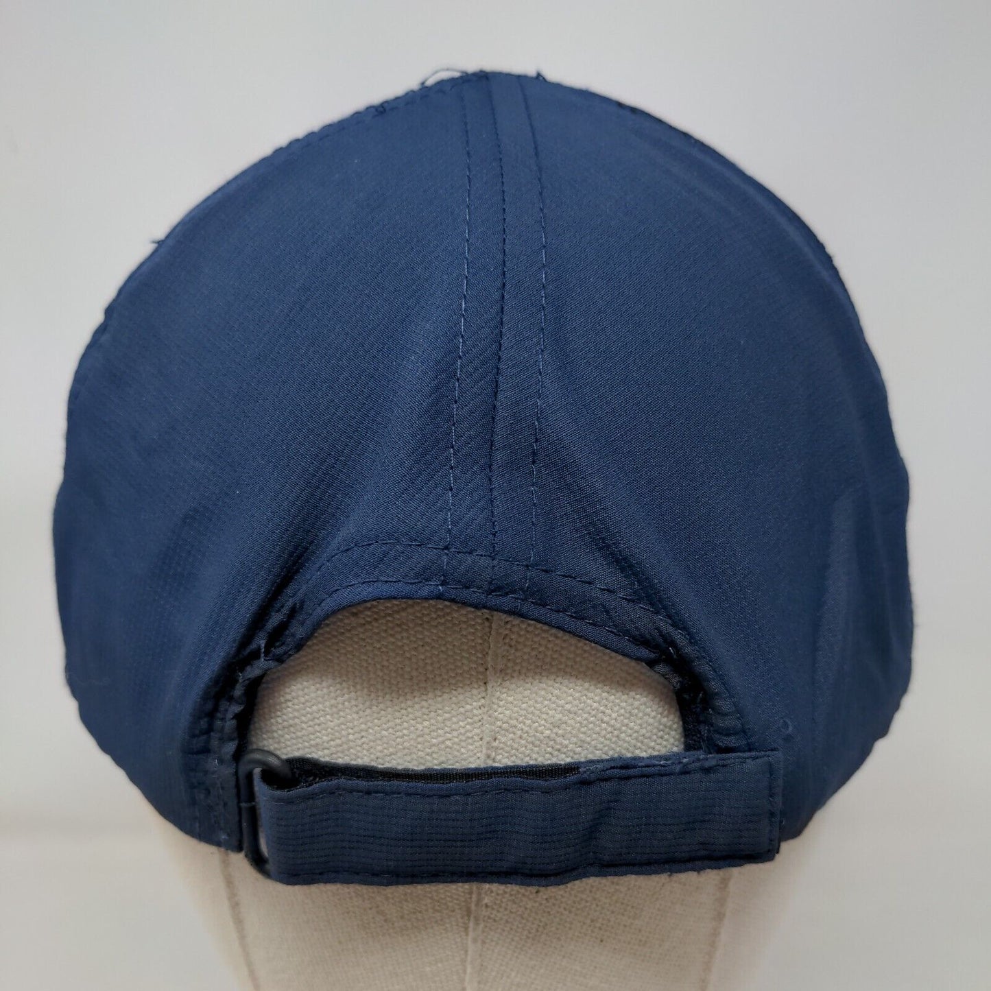 Hit Strapback Hat Blue OSFM Embroidered Logo Adjustable Breathable