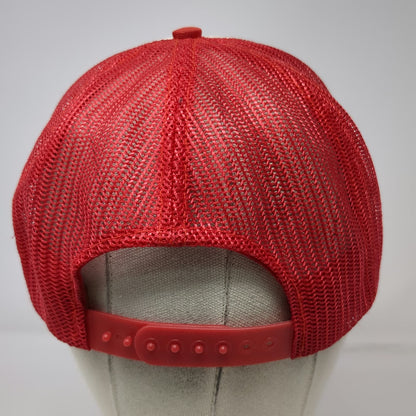 Red Trucker Hat One Size University of Utah Utes KALL 910 Radio Mesh Snapback
