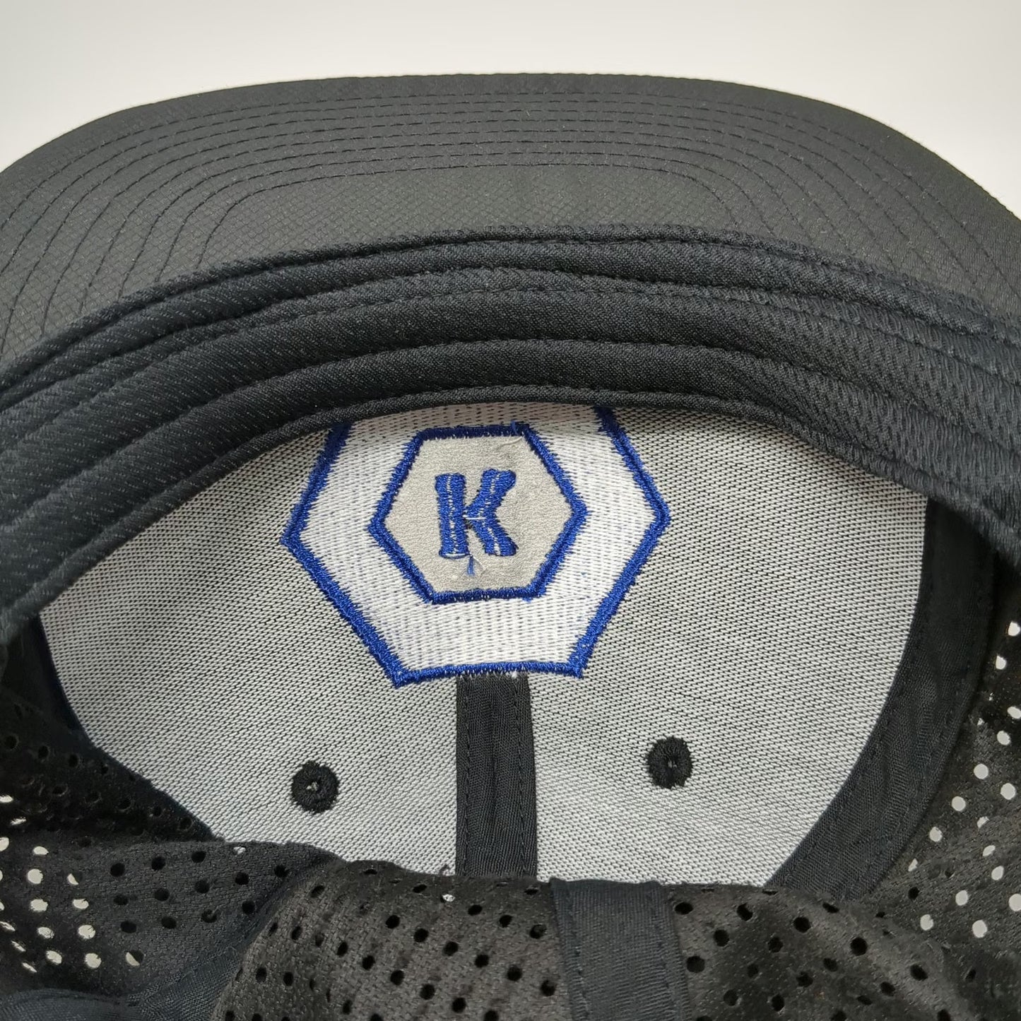Kobalt Trucker Hat Black One Size Blue Logo Snapback Laser Cut Performance