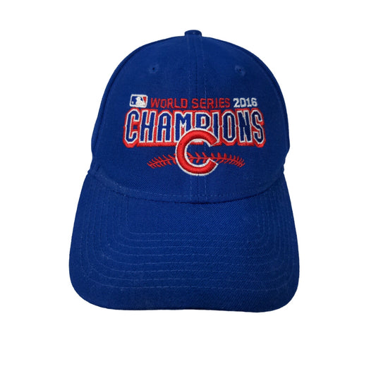 New Era 9Forty Strapback MLB 2016 World Series Champions Chicago Cubs Hat Blue