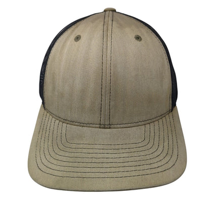 Richardson Snapback Trucker Hat Tan One Size Adjustable Mesh Back Blank