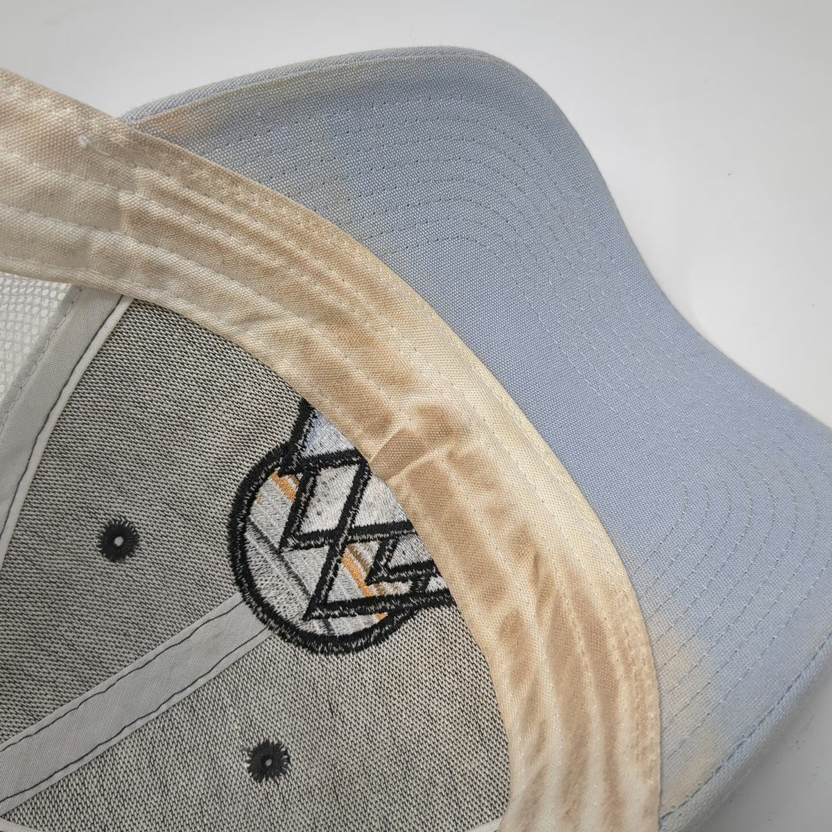 Ouray Trucker Hat Brown Blue One Size Glacier 1910 Mountain Mesh Snapback