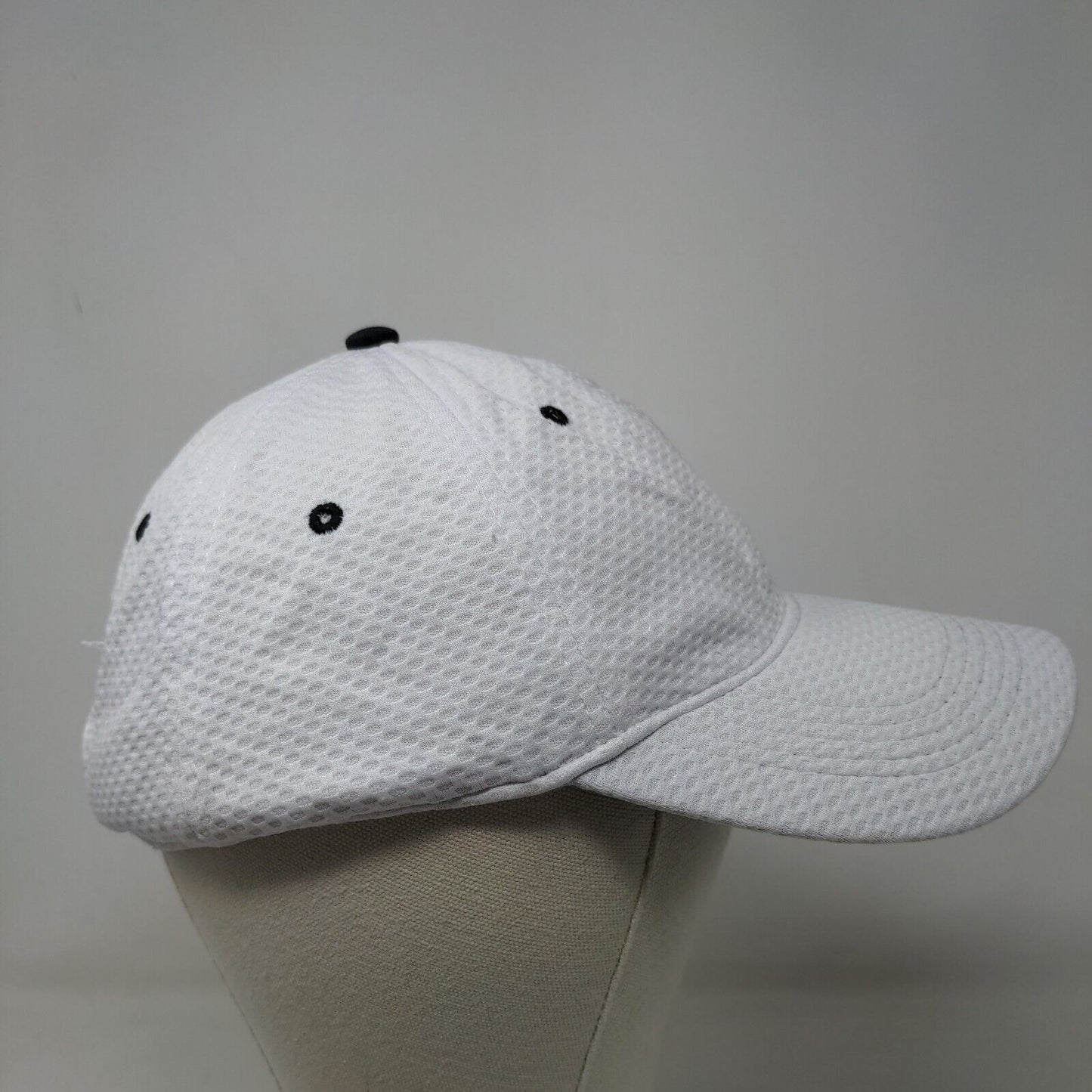 Unbranded Men's Slideback Hat White Adjustable Blank Vent Holes