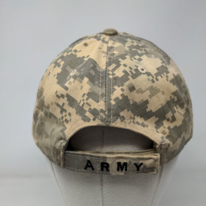Army Strapback Hat Camo OSFA Adjustable Embroidered Rothco 6 Panel