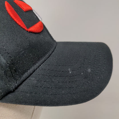 Levil Aviation Strapback Hat Black One Size Adjustable Embroidered 6 Panel