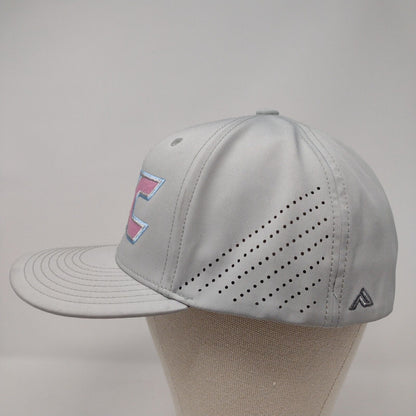 SCC The Crew Fitted Hat Gray L/XL Embroidered 47One 6 Panel Pacific Headwear