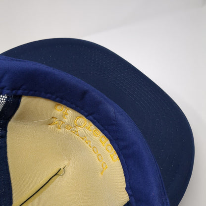 Maywood of Oregon Snapback Rope Trucker Hat Blue One Size Mesh Back