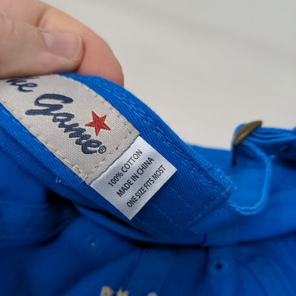 Camp Barney Medintz Slideback Hat Blue OSFM Embroidered The Game