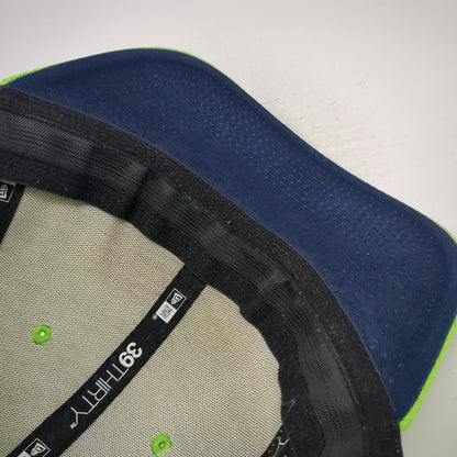 New Era 39THIRTY Seattle Seahawks NFL Hat Green L Stretch Fit Curved Bill Logo