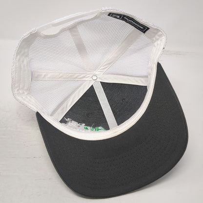 Richardson Trucker Hat Gray One Size Mesh Back Snapback AG Equipment Bull Logo