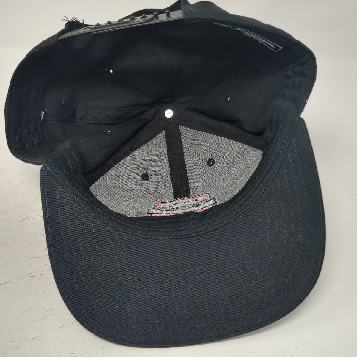 Richardson Snapback Black One Size Hat Big Sky Dairies Cow Patch Agriculture