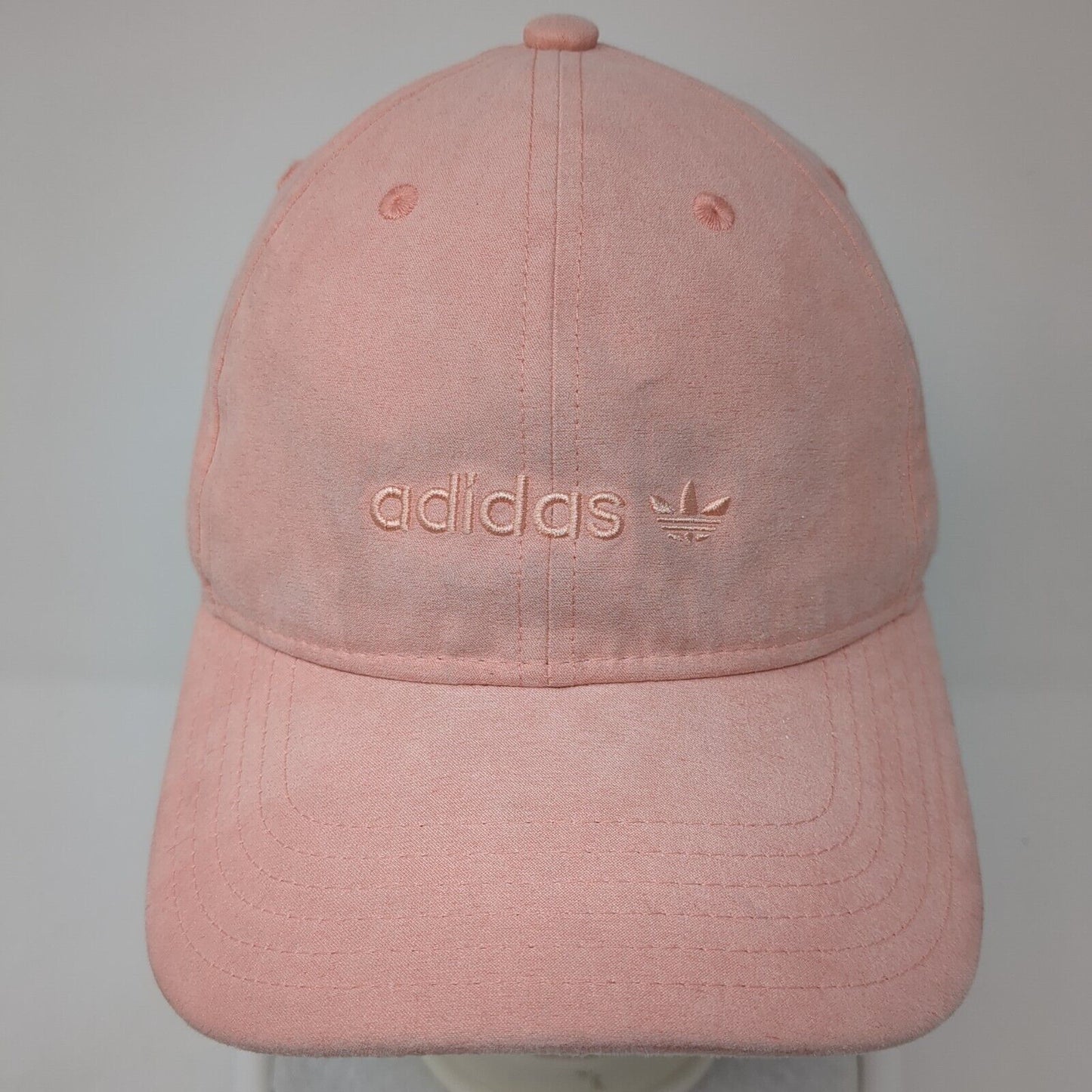 Adidas Slideback Hat Pink One Size Adjustable Embroidered Trefoil 6 Panel