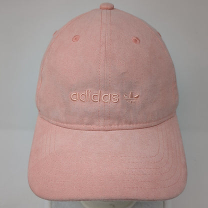 Adidas Slideback Hat Pink One Size Adjustable Embroidered Trefoil 6 Panel