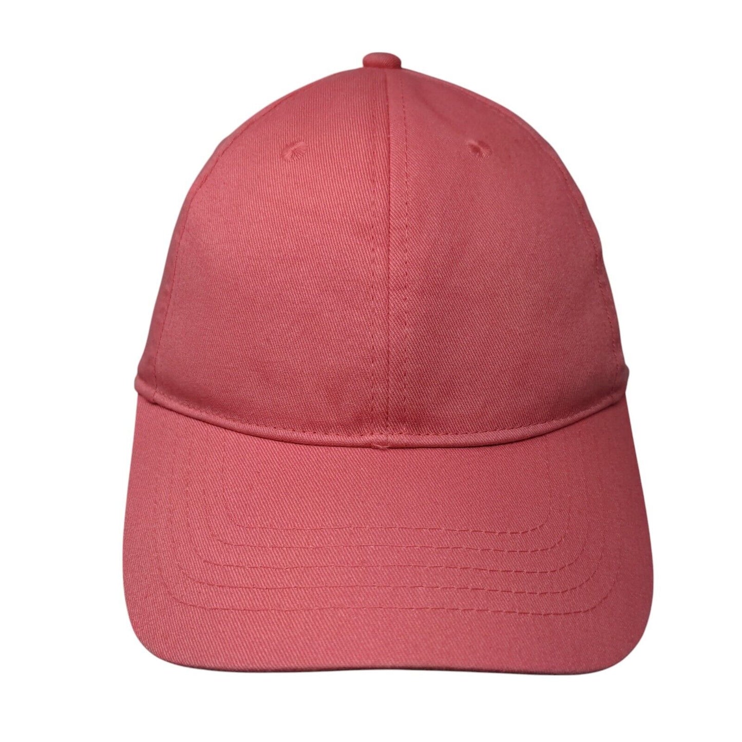 Unbranded Strapback Hat Pink OSFM Adjustable Vented Holes 6 Panel Blank
