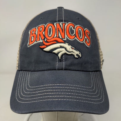 '47 Brand NFL Snapback Mesh Back Trucker Hat Denver Broncos Gray OSFA Logo