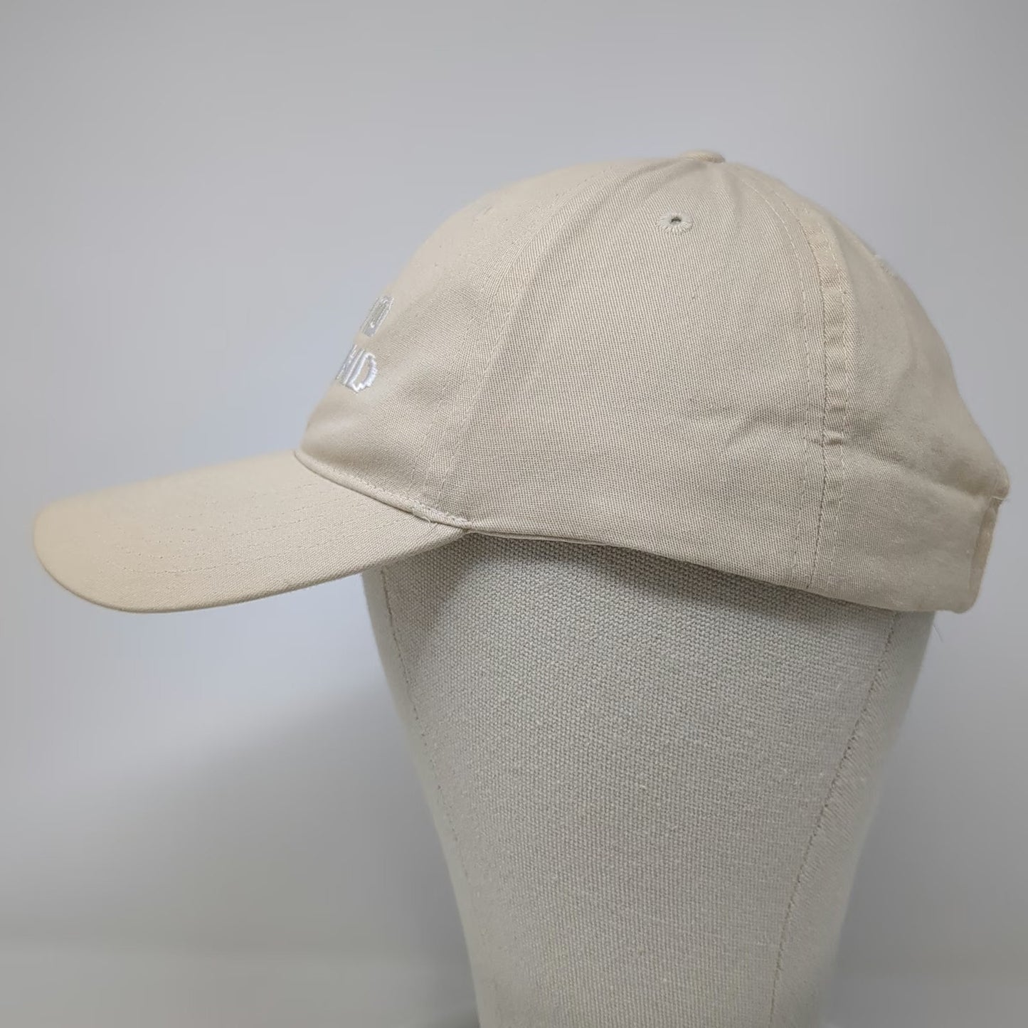 Hit Baseball Cap Beige One Size Strapback Time To Ungrind Embroidered Hat