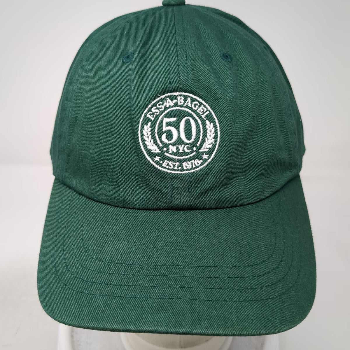 Yupoong Green One Size Baseball Cap NYC Ess-A-Bagel 50th Anniversary Cotton Hat
