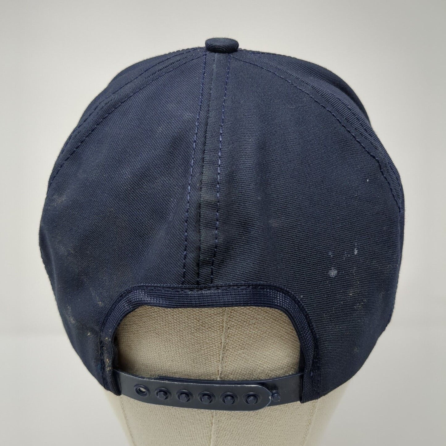 Albertsons Snapback Hat Blue One Size Adjustable Embroidered Logo Cintas