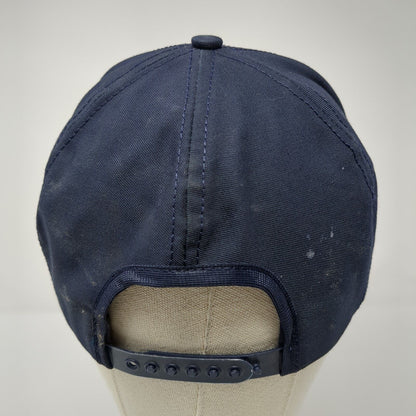 Albertsons Snapback Hat Blue One Size Adjustable Embroidered Logo Cintas